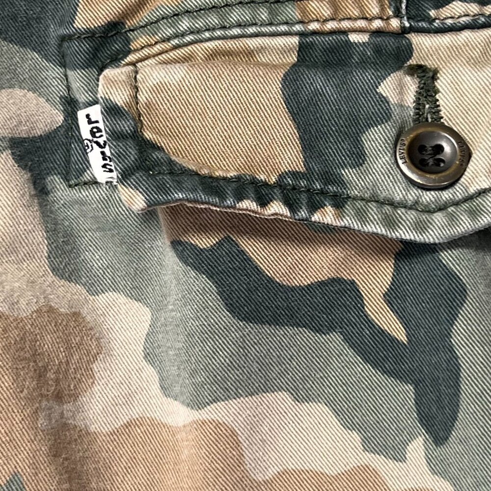 Levis Mens Camo Cargo Pants Relaxed Fit Cotton Blend Durable Casual Wear 32x30 - Picture 4 of 15